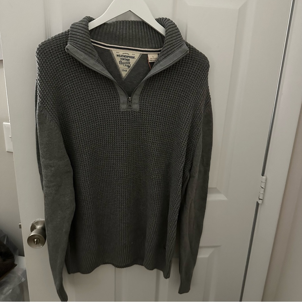 Gray Quarter Zip